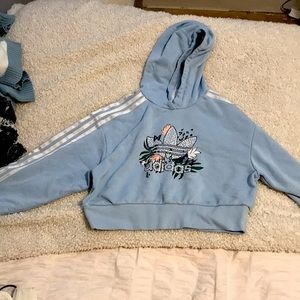 Blue Adidas hoodie